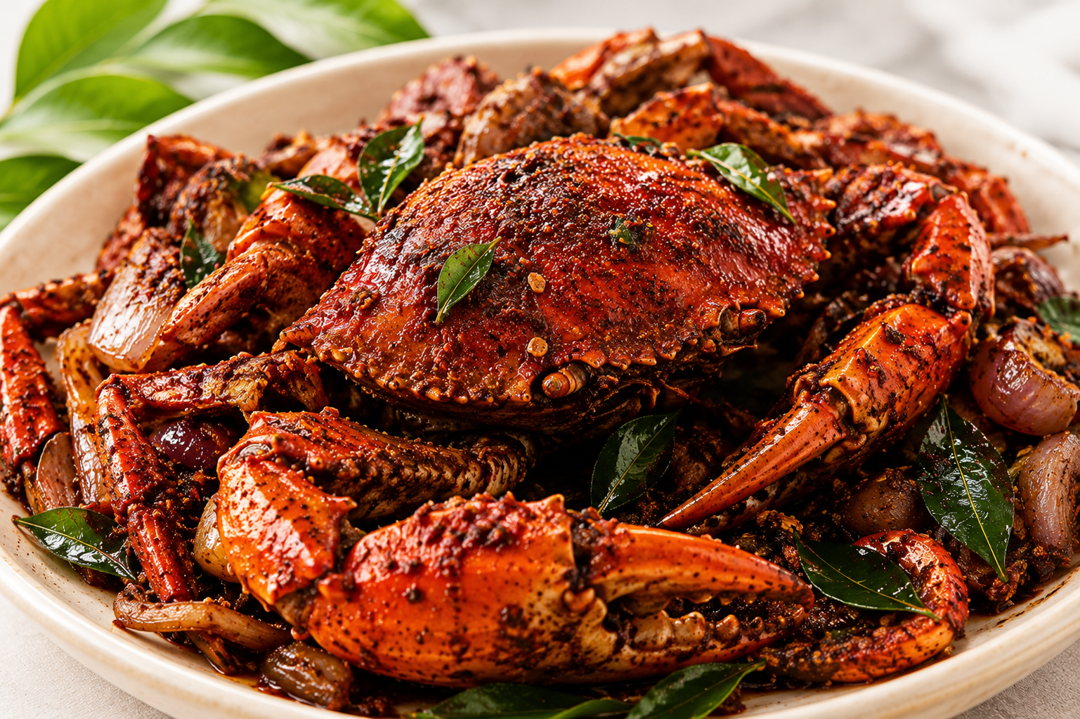 Crab Roast, cooked crabs